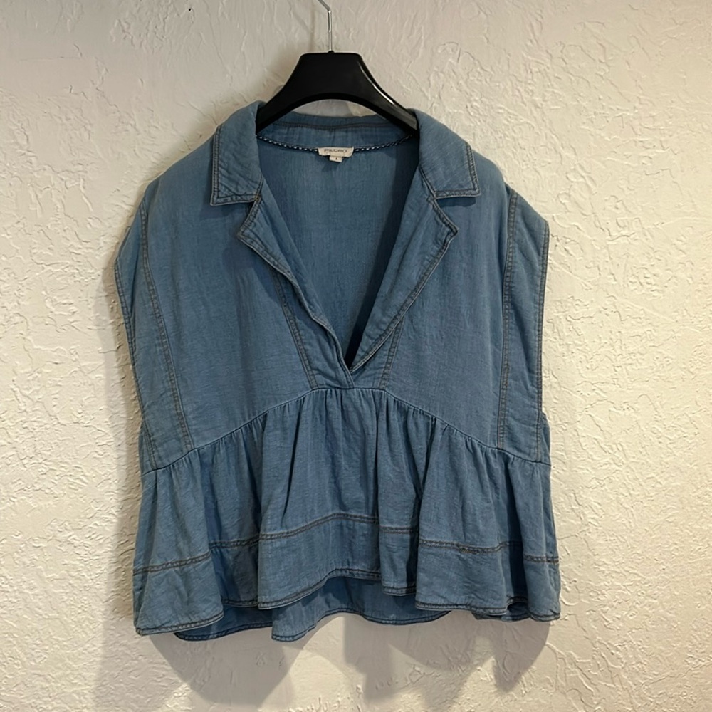 Anthropologie pilcro Jean top